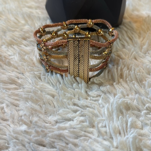 🤗MESH TWISTED BRACELET 4 TONES GOLD COPPER SILVER PEWTER MAGNETIC… - Picture 7 of 16